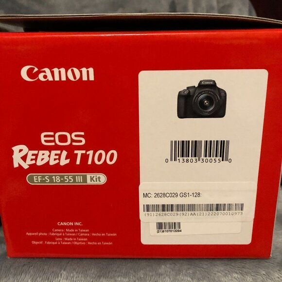 Canon EOS 3000D Rebel T100 Camera NWB.      CB - Picture 9 of 9